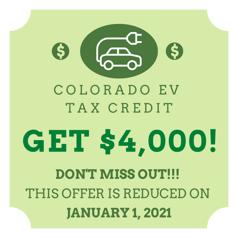 Colorado EV Tax Credit DECO Drive Electric Colorado