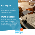 EV Myth: You need a smart phone to use a public charging station.